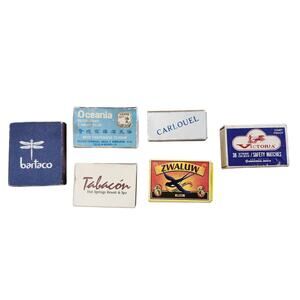 Lot 6 Vintage Match Books Hong Kong Zwaluw Oceania Carlouel Victoria